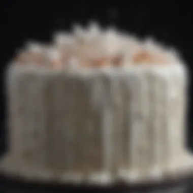 Mastery of Icing Techniques A close-up of intricate icing skills on a wish cake.
