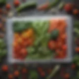 Close-up of Ziploc steam bag filled with fresh vegetables ready for steaming.